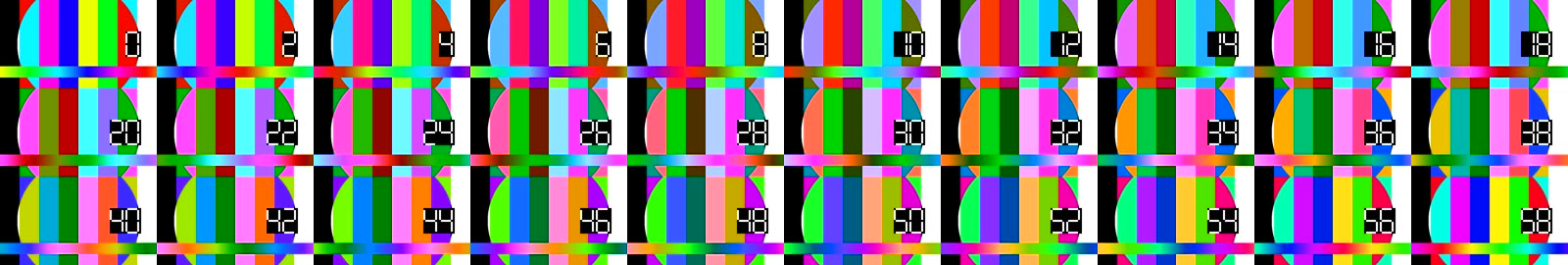 60초 테스트 영상을 2초 간격으로 캡처해 10×3 격자로 이어 붙인 스프라이트 이미지